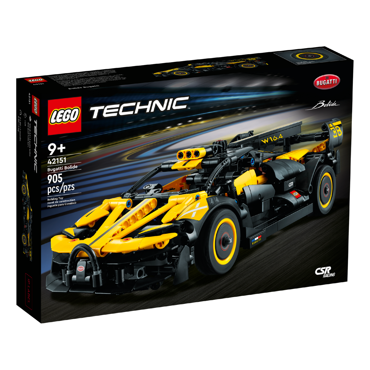 LEGO Technic Bugatti Bolide Racing Car Building Set 42151 DAMAGED BOX