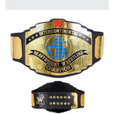 WWE Black Intercontinental Championship Replica Wrestling Title Belt 4MM Brass Plate