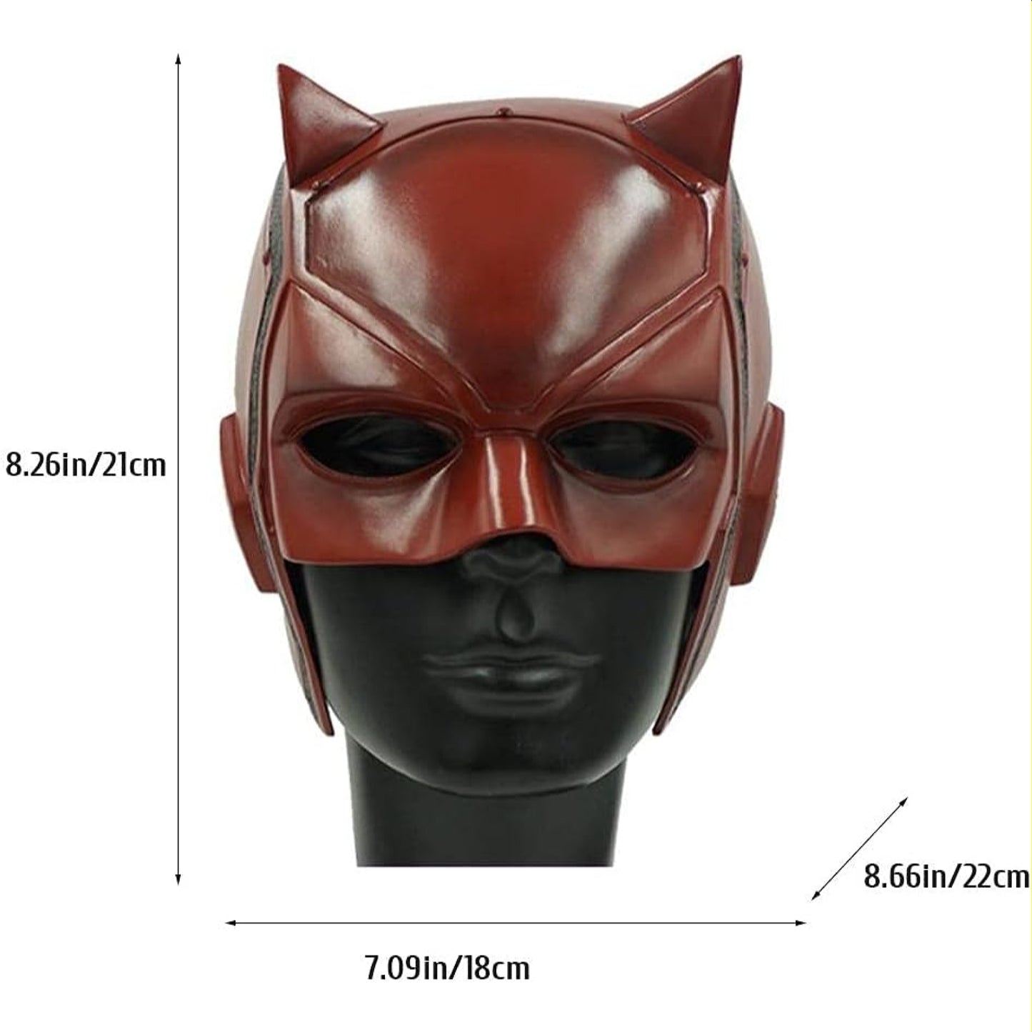 Daredevil PVC Small Mask Halloween Cosplay Replica