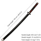 Demon Slayer Tanjiro Kamado Variant 3 Bright Red Fire Blade Nezuko's Blood Wooden Sword