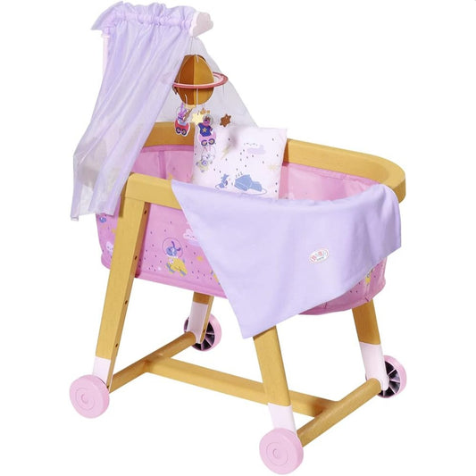 BABY Born Good Night Bassinet for Dolls Includes Bedding, Mobile & Canopy