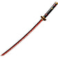 One Piece Roronoa Zoro Cosplay Wooden Swords Black Enma Prop Replica 104cm