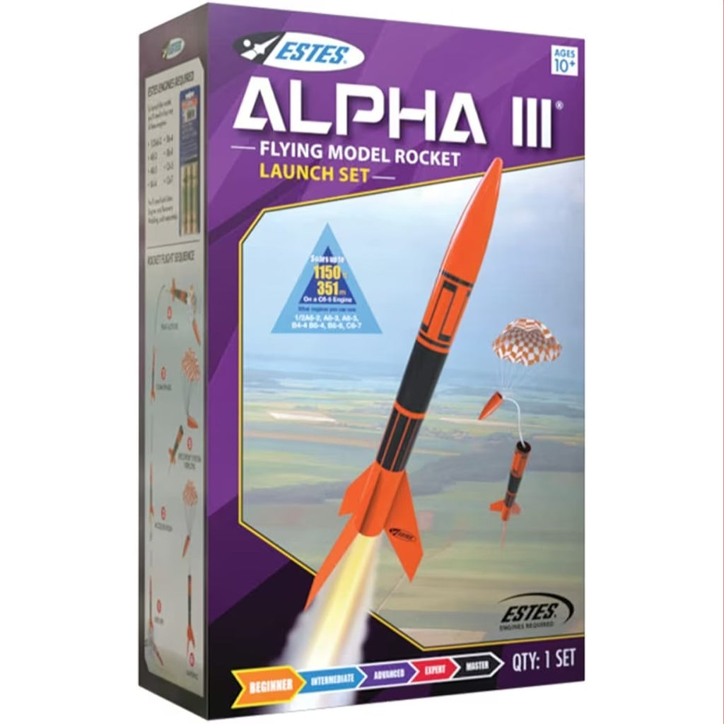 Estes 1427 Alpha III Rocket Launch Set E2X