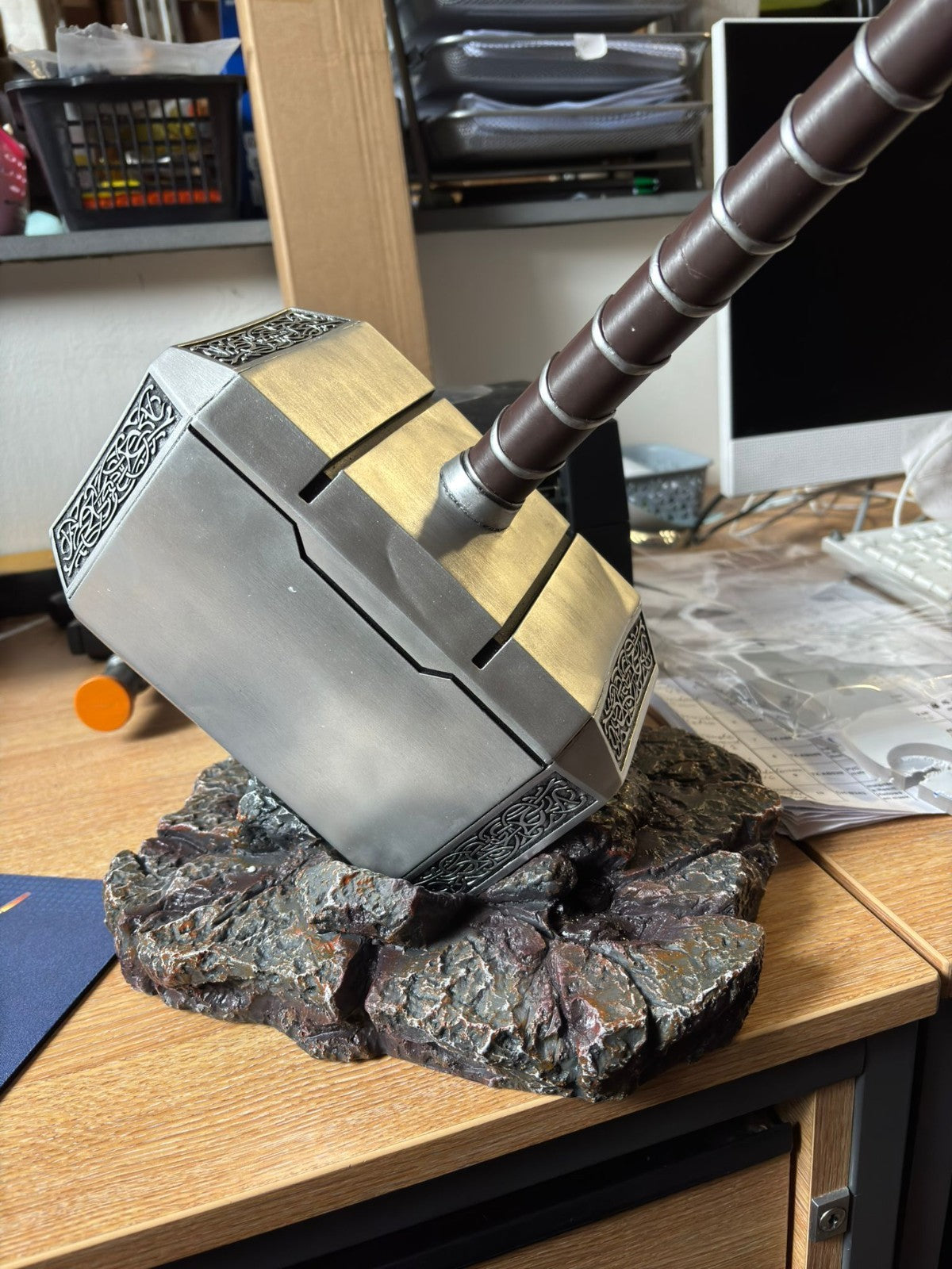 Thor Resin Hammer with Rock Base DAMAGED
