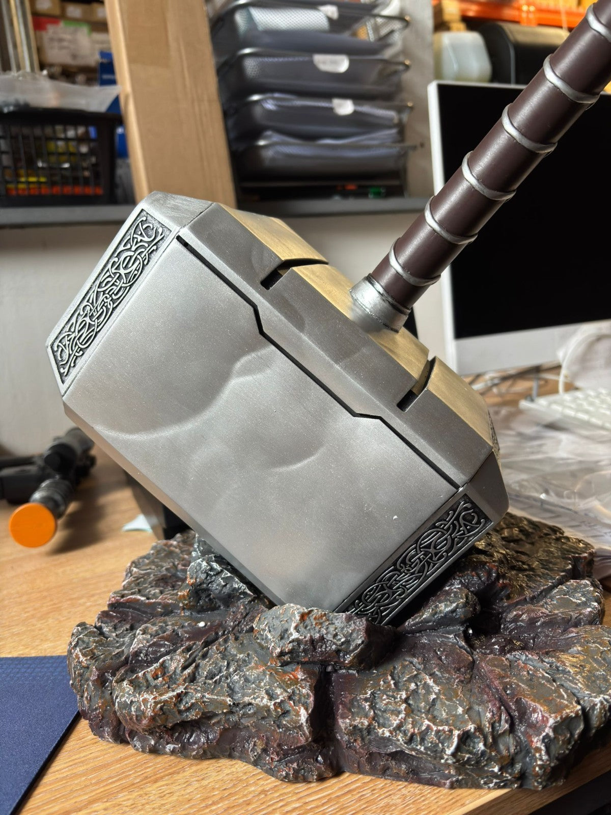 Thor Resin Hammer with Rock Base DAMAGED