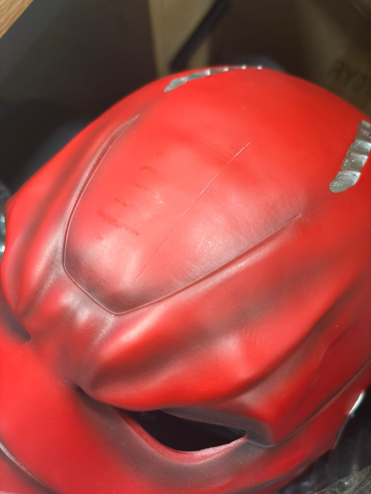 DC Red Hood Mask Jason Todd Resin Mask Replica DAMAGED