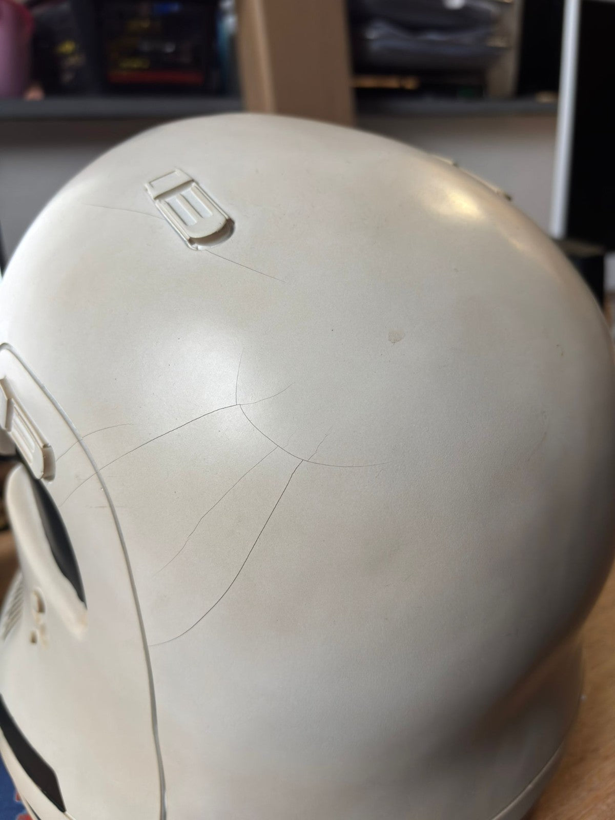 First Order Stormtrooper Finn Resin Helmet DAMAGED2