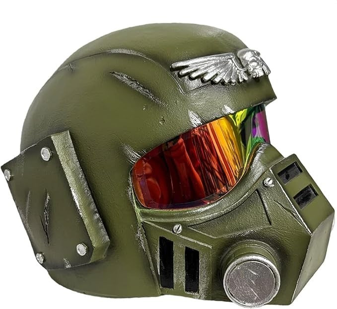 Imperial Guard Karskin Resin Cosplay Helmet FAULTY LIGHTS