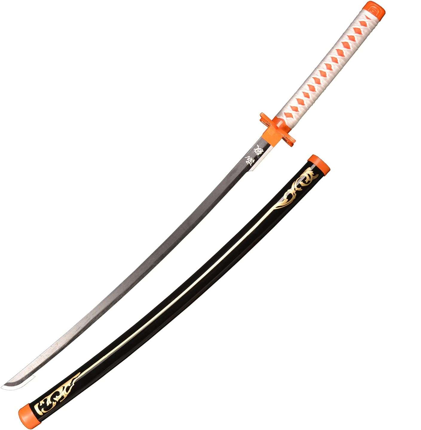 Demon Slayer Shinobu Kocho Nichirin Blade Black Sheath Wooden Cosplay Sword FL21506