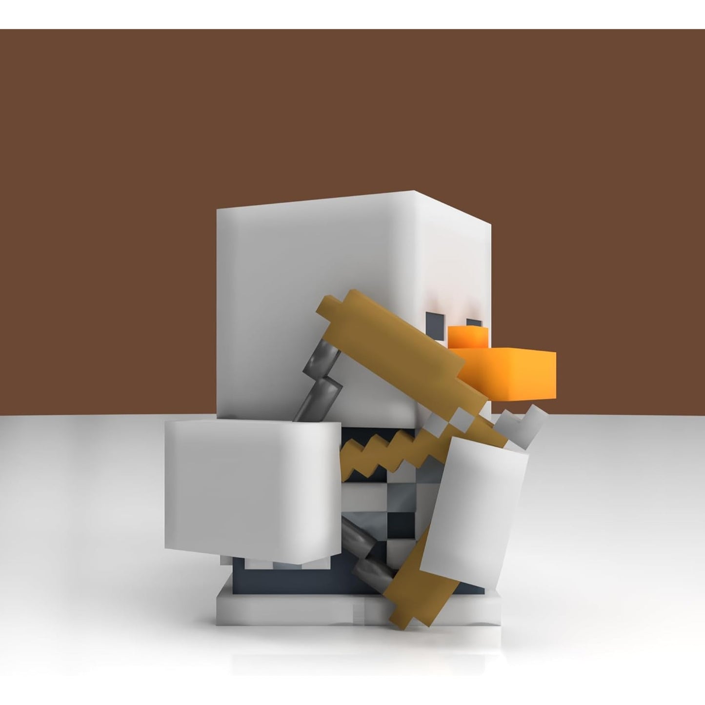 TUBBZ Minecraft Skeleton Cosplaying Rubber 1st Edition Duck Vinyl Figure