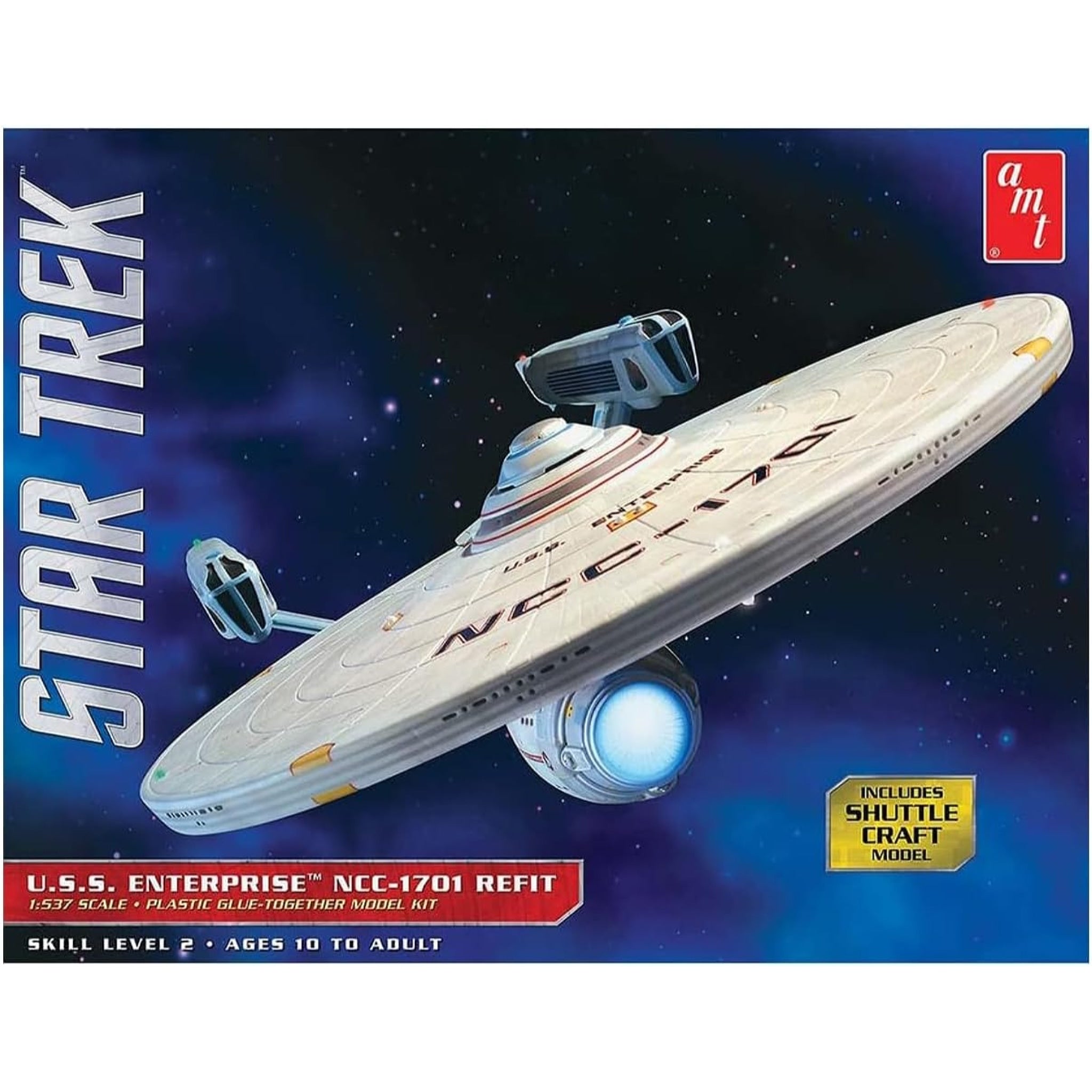 AMT AMT1080 Star Trek 1:537 U.S.S Enterprise NCC-1701 Refit Model Kit