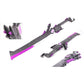PUBG Battlegrounds Mobile Purple Flame Sci-Fi Foam Cosplay Sword