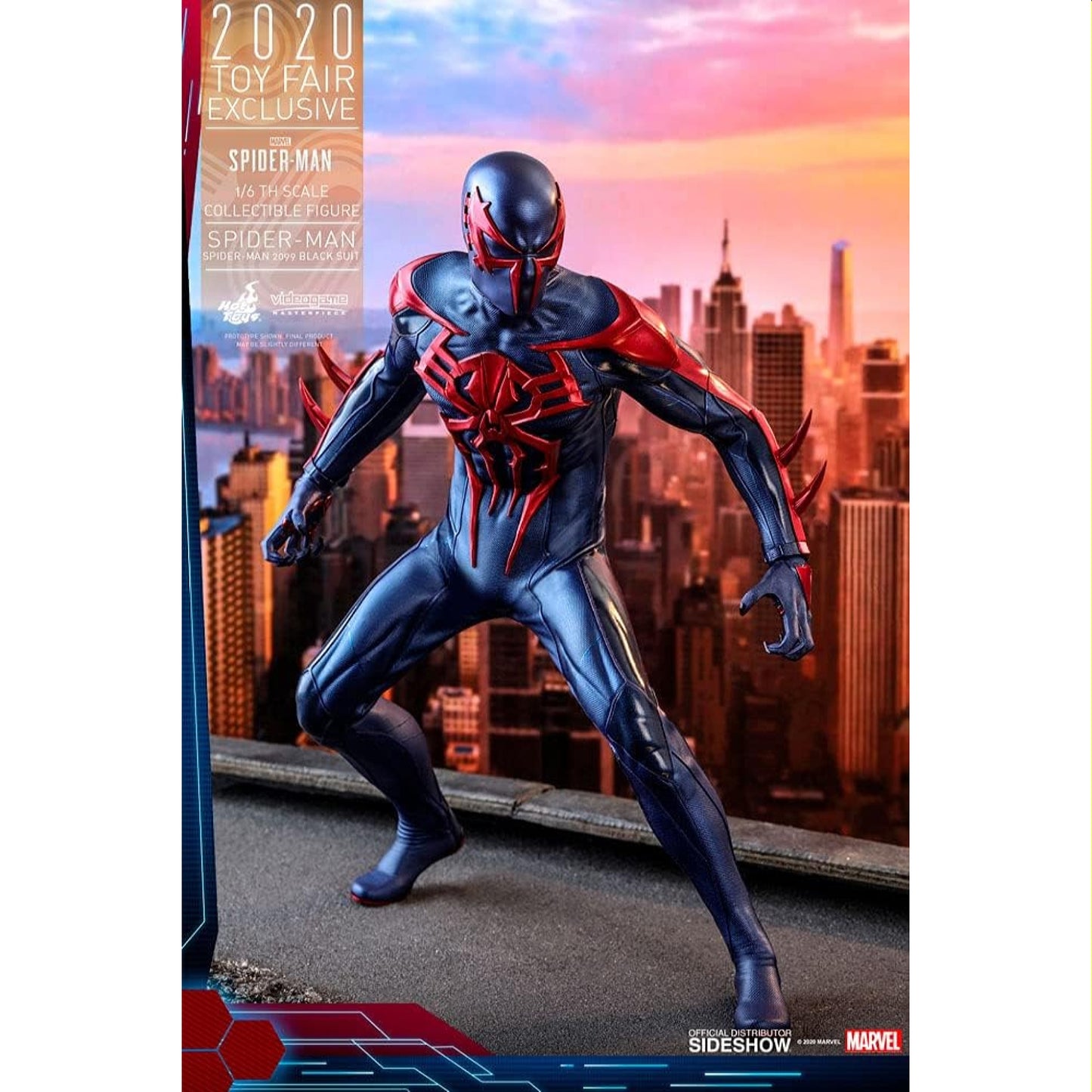 Marvel Spider-Man 2099 Black Suit Hot Toys 1:6 Scale Sideshow Exclusive Figure