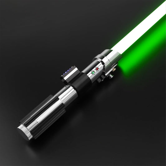 Star Wars Attack of the Clones Anakin Skywalker Baselit Combat Lightsaber RGB Replica Chargable