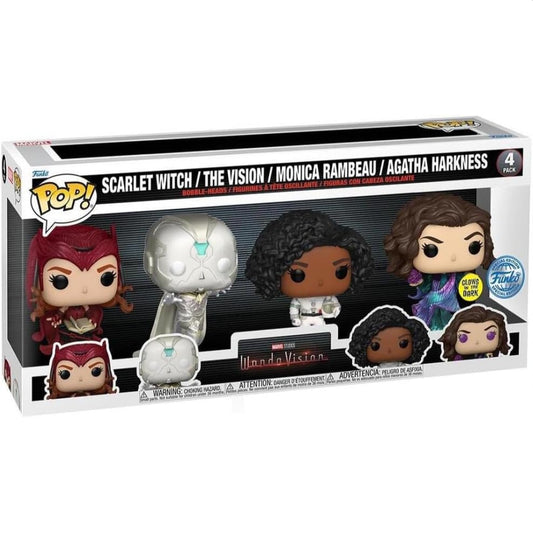 Marvel WandaVision Glow in the Dark 4 Pack Funko Pop! Vinyl