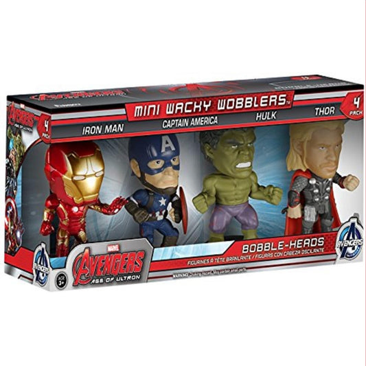 Avengers Age of Ultron Mini Wacky Wobblers 3.5" Funko Bobbleheads 4 Pack