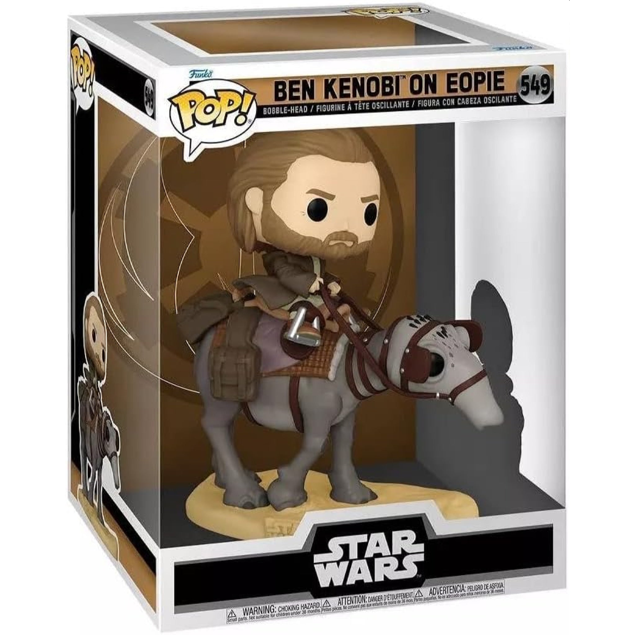 Star Wars Obi-Wan Kenobi - Ben Kenobi on Eopie Deluxe Funko Pop! Vinyl Figure DAMAGED BOX