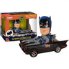 DC Comics Batman (w/ Batmobile) (Black, Blue) Funko Wacky Wobbler DAMAGED BOX