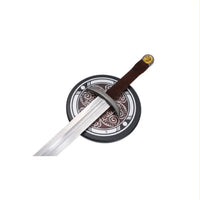 The Last Kingdom Uthred's Serpents Breath Metal Sword With Plaque
