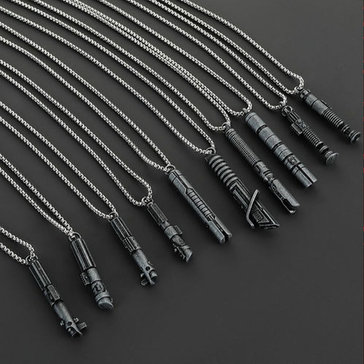 Lightsaber Hilt Stainless Steel Necklace