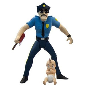 Mezco Axe Cop 4 Unibaby, Lemon Grenade & Poop Sucker Gun Action Figure