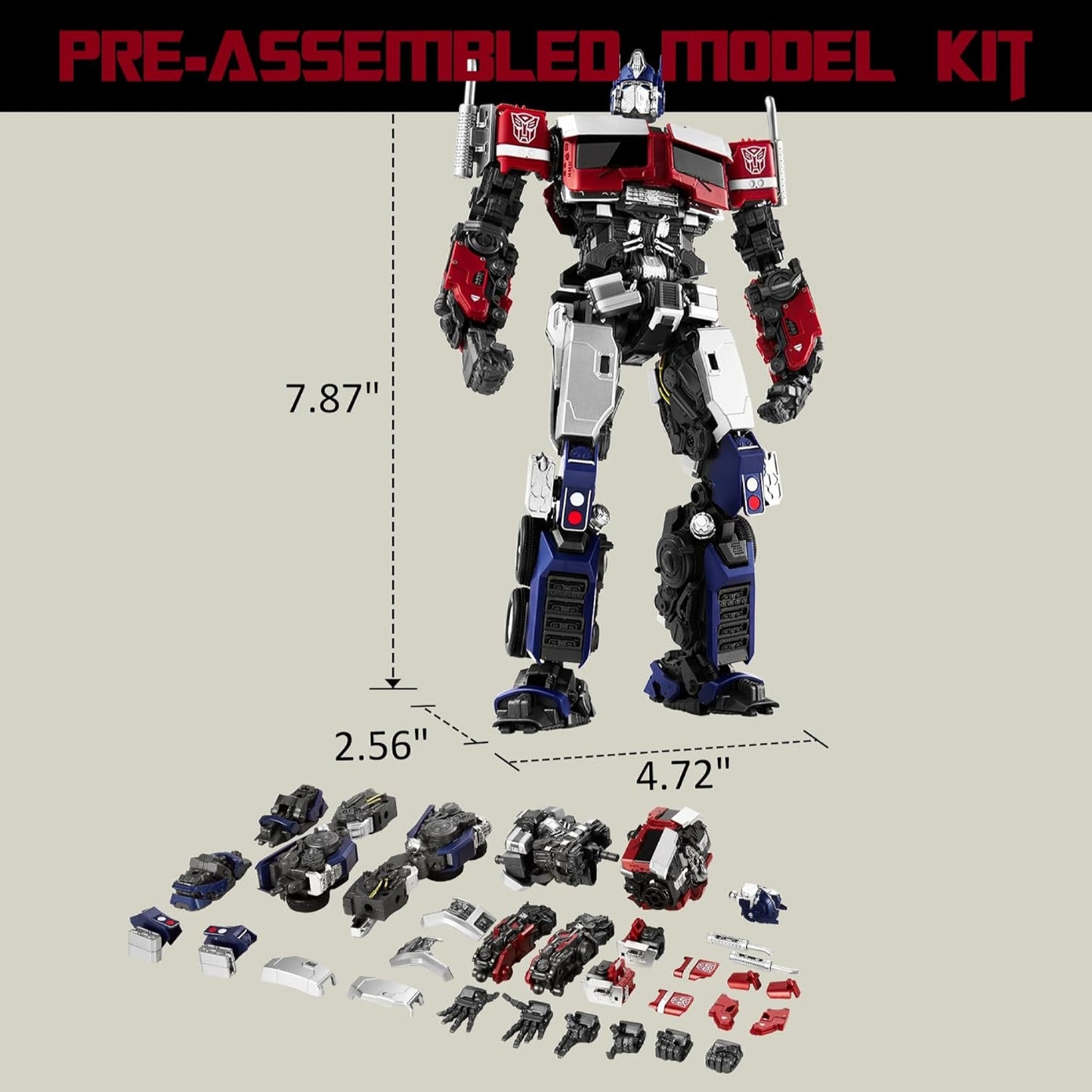 Yolopark Transformers Rise of The Beast Optimus Prime Model Kit Action Figure