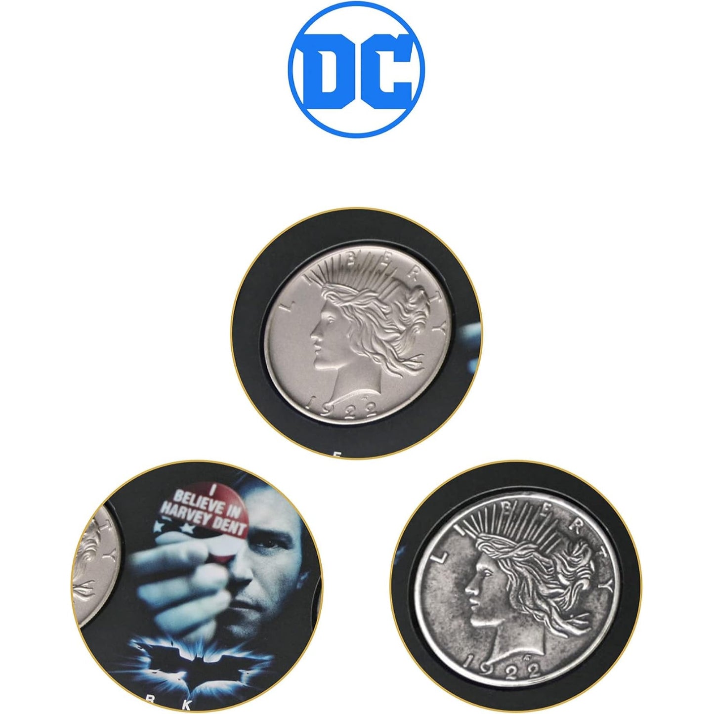 DC The Dark Knight Harvey Dent & Two-Face Coin Set The Noble Collection NN4538