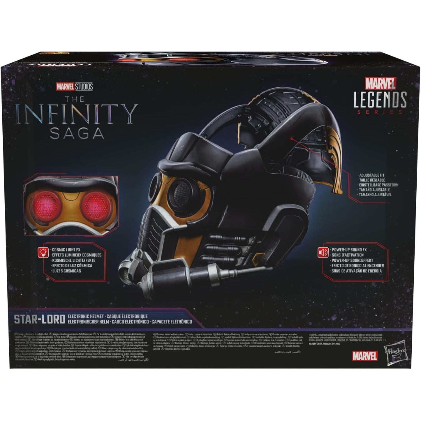 Marvel Legends Star-Lord Premium Electronic Helmet with Light & Sound