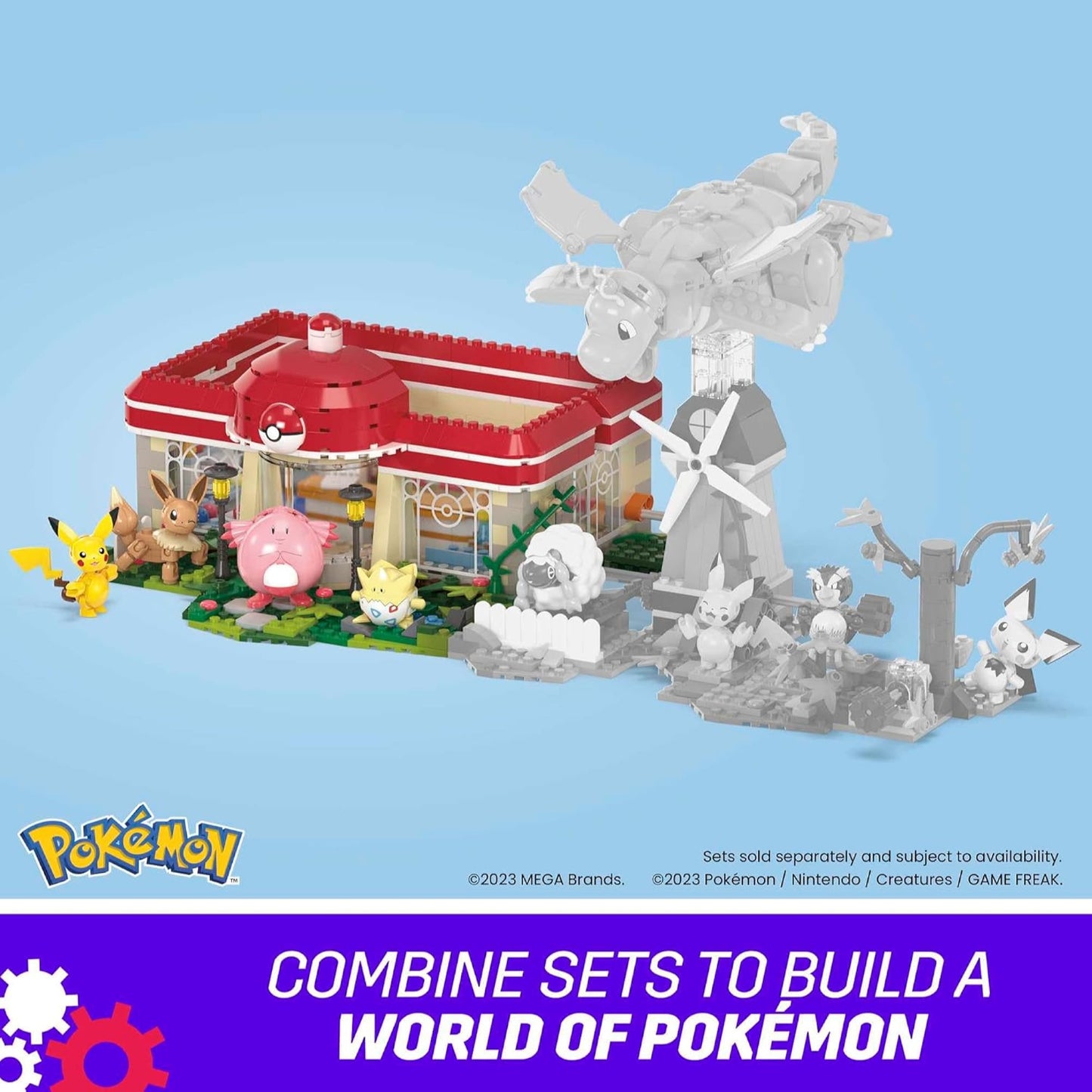 Mega Pokemon Forest Pokemon Centre Playset