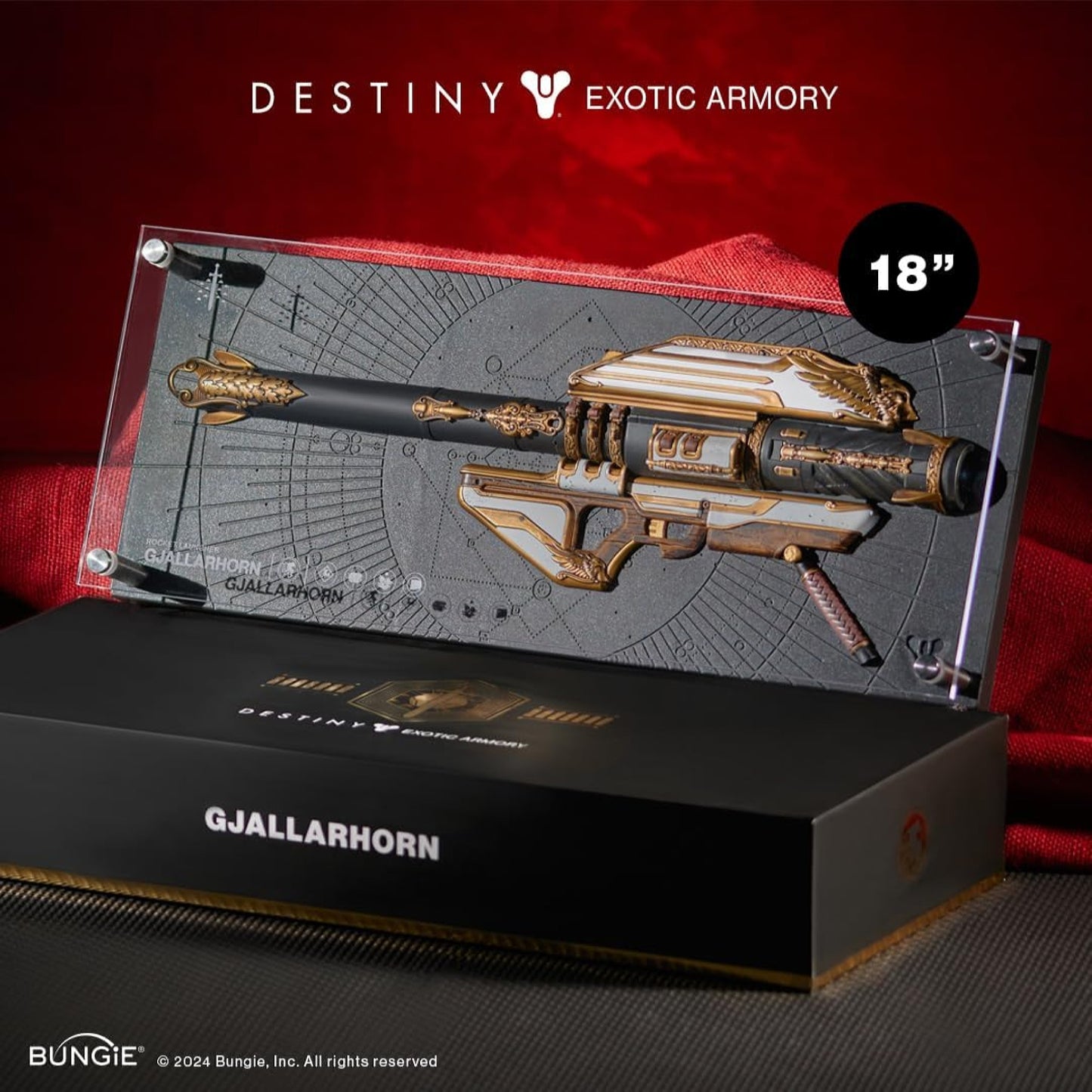 Destiny Exotic Armory Collection Gjallarhorn Replica Plaque Statue