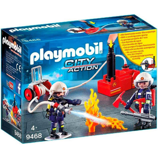 Playmobil City Action Firefighters with Water Pump