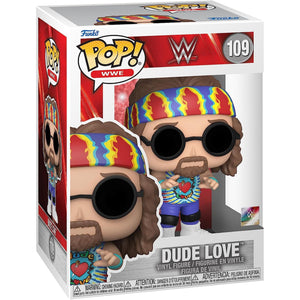 WWE Dude Love Mick Foley Funko Pop Vinyl Figure DAMAGED BOX