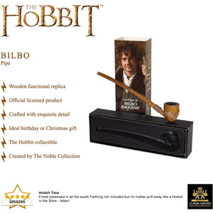 The Hobbit Bilbo Baggins Pipe Functional Prop The Noble Collection NN1235