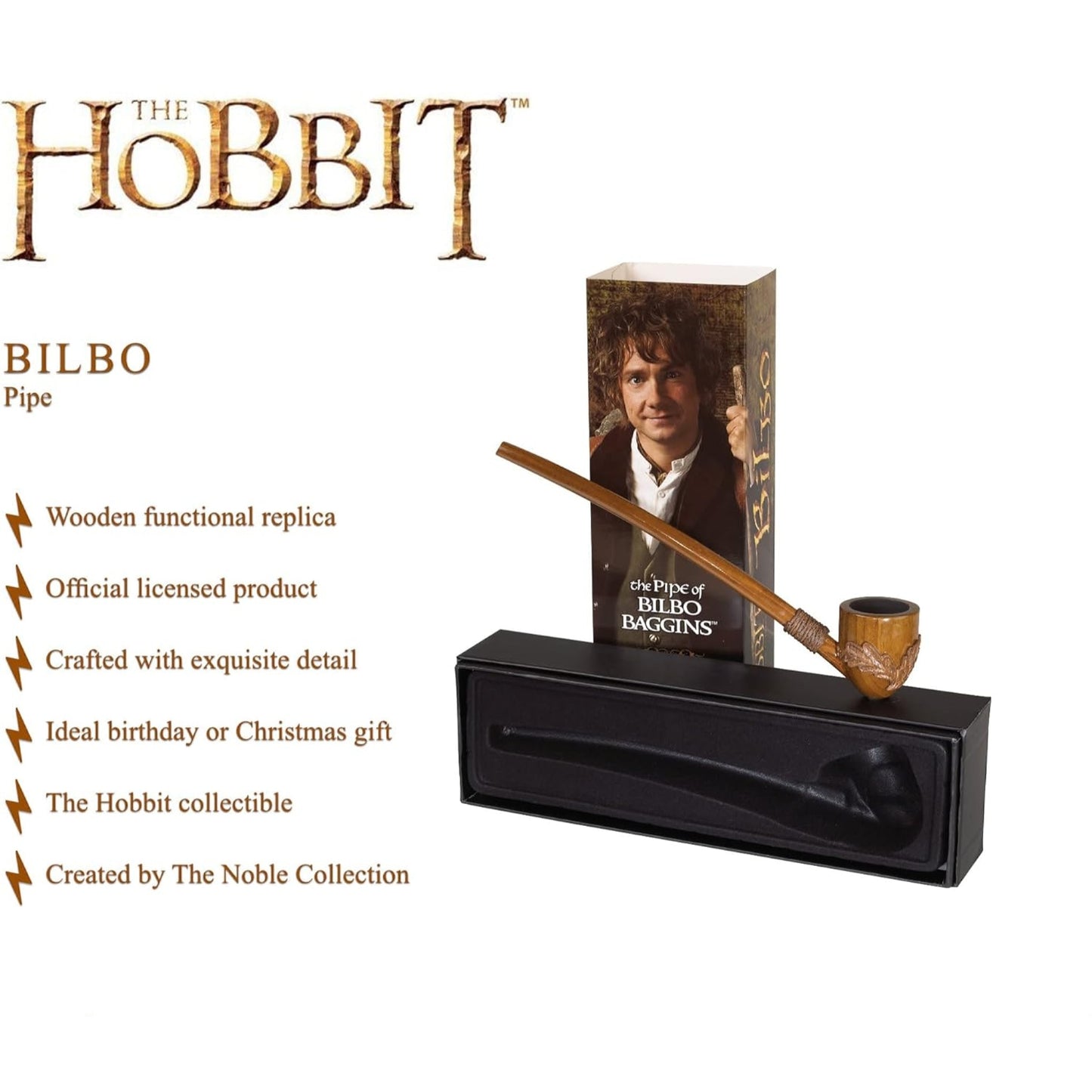 The Noble Collection The Hobbit The Pipe of Bilbo Baggins NN1235