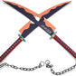 Demon Slayer Tengen Uzui Dual Nichirin Cleavers With Sheath Wooden Cosplay Swords