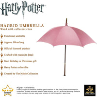 The Noble Collection Harry Potter Rubeus Hagrid Umbrella Wand in Collectors Box NN7865