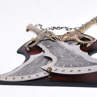 God Of War Deluxe Ragnarok Chaos Blades — Collector's Display Replica