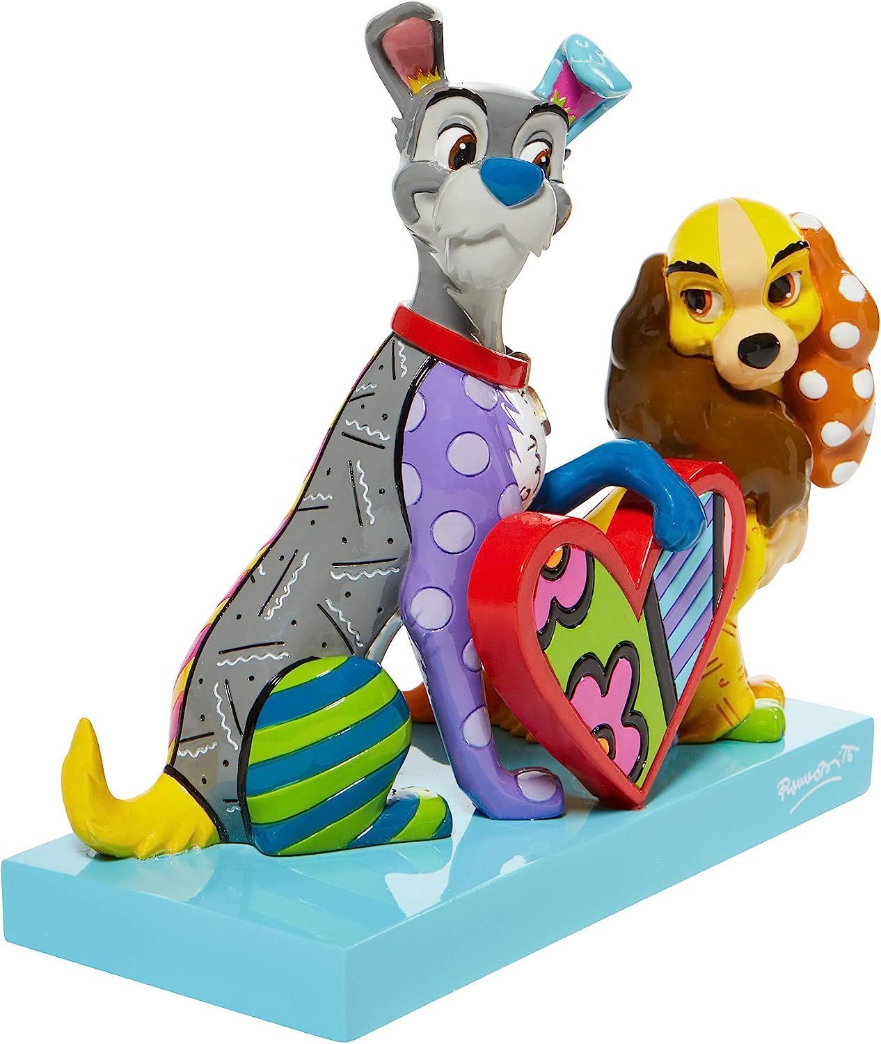 Disney Britto Lady and the Tramp Figure 6008528 EX DISPLAY