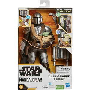 Star Wars Galactic Action The Mandalorian & Grogu Interactive 30-cm Figures