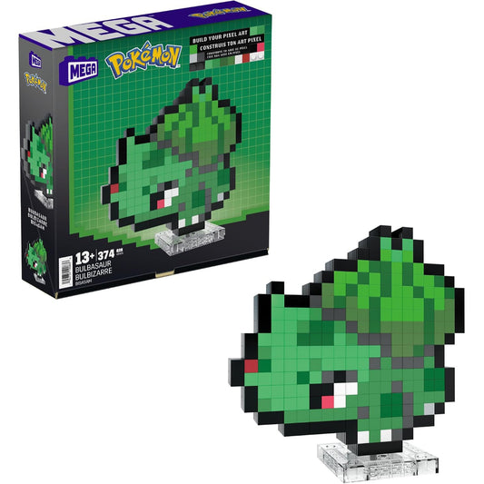 MEGA Pokémon Bulbasaur Retro Pixel Art Building Set HTH75 DAMAGED BOX
