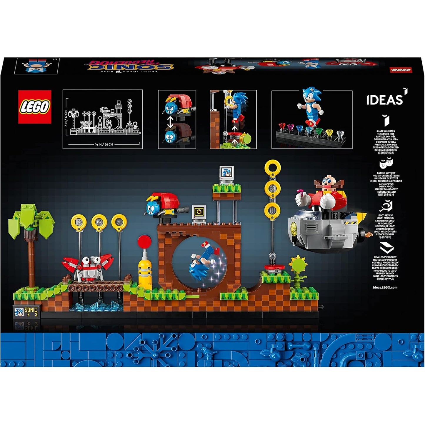 LEGO Ideas Sonic the Hedgehog Green Hill Zone Building Kit