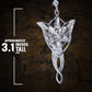 Noble Collection Lord of the Rings Evenstar Pendant Sterling Silver & Swarovski