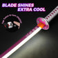 Demon Slayer Kanao LED Light Up Sword USB C Rechargable 40 Inch Wood & Plastic Cosplay Prop Replica