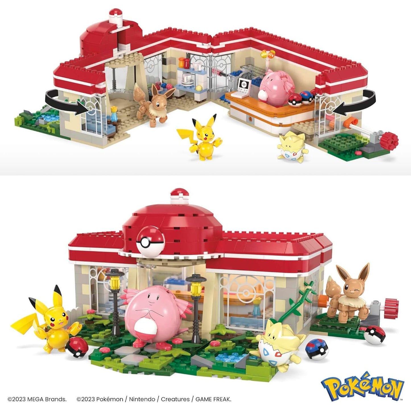 Mega Pokemon Forest Pokemon Centre Playset