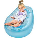 Disney Frozen Inflatable Glitter Chill Chair Blue/White