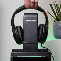 Numskull Official Minecraft LED Light Gaming Locker, Controller Holder & Headset Stand