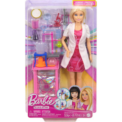 Barbie You Can Be Anything Scientist Doll DAMAGED BOX