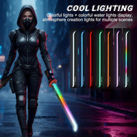 LED Neon Sword with Sparks, Smoke & Sound Effects (Grey)