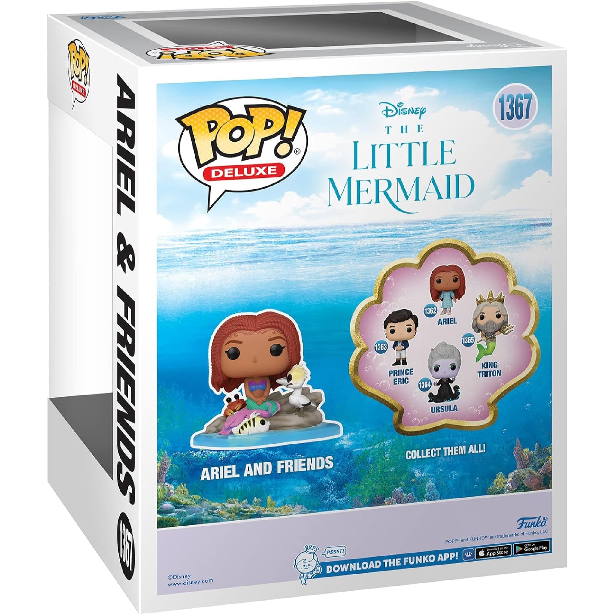 Disney The Little Mermaid Ariel & Friends Funko Pop! Deluxe DAMAGED BOX