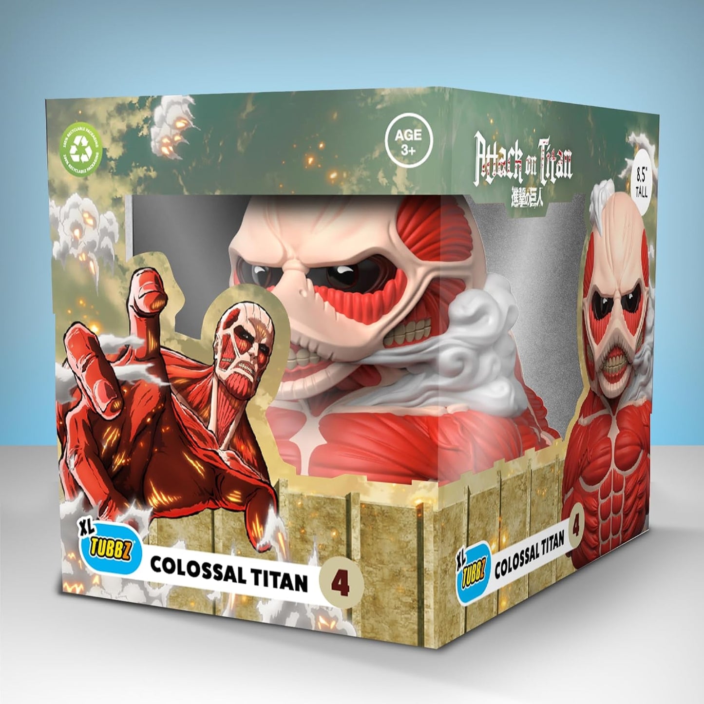 TUBBZ XL Attack On Titan Colossal Titan Giant Cosplaying Rubber Duck Collectible Figure